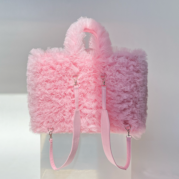 Ruffled shopper bag / backpack