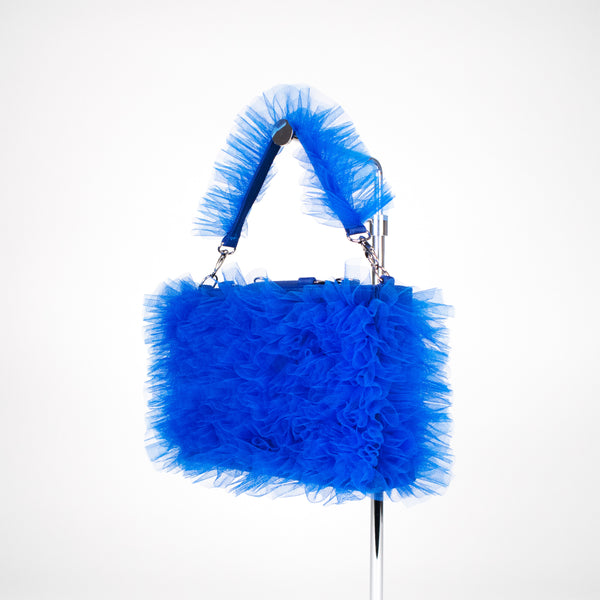 Modular 3 in 1 ruffled bag - BLUE