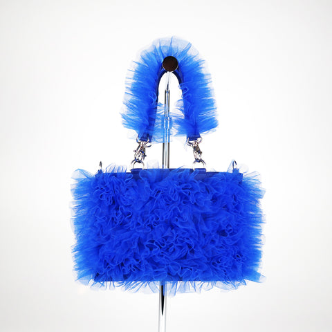 Modular 3 in 1 ruffled bag - BLUE