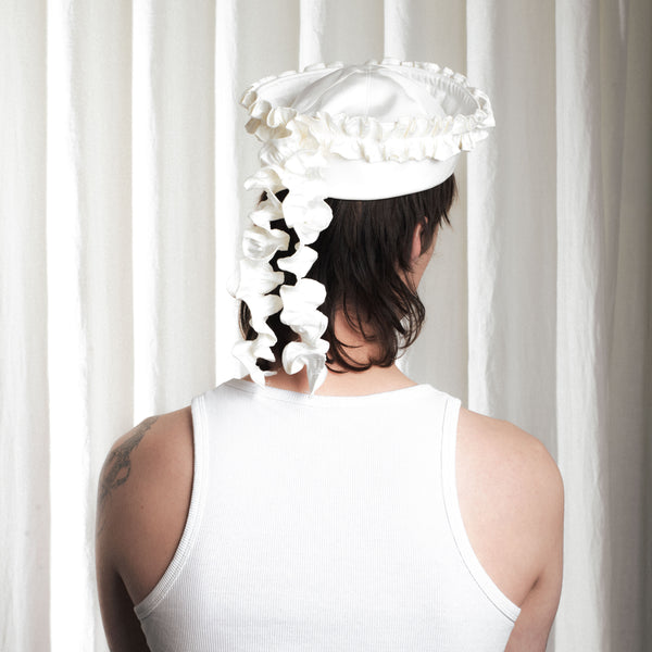 Off white sailor hat