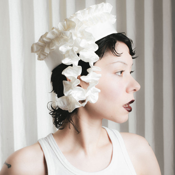 Off white sailor hat