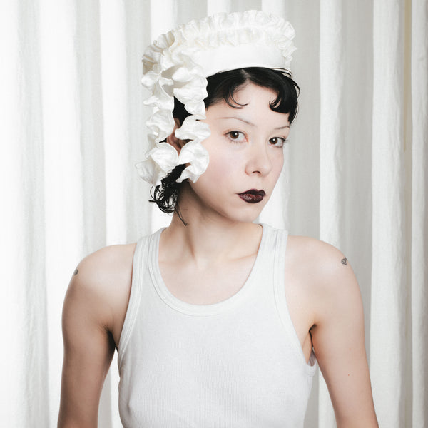 Off white sailor hat