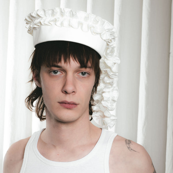 Off white sailor hat