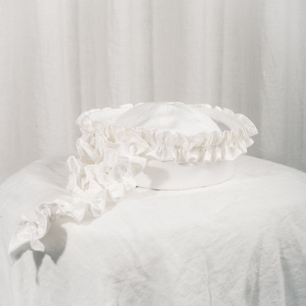 Off white sailor hat